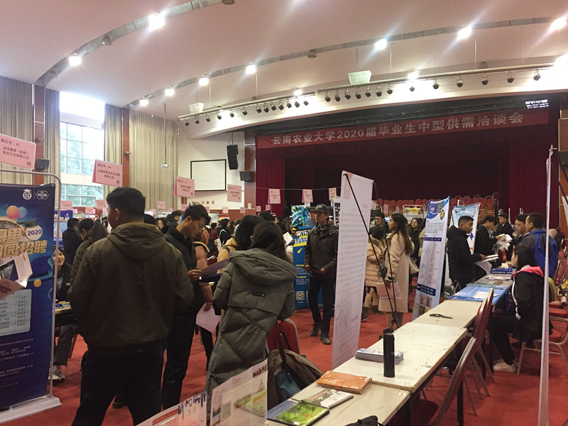 合眾參加云南農業(yè)大學2020屆畢業(yè)生中型供需洽談會
